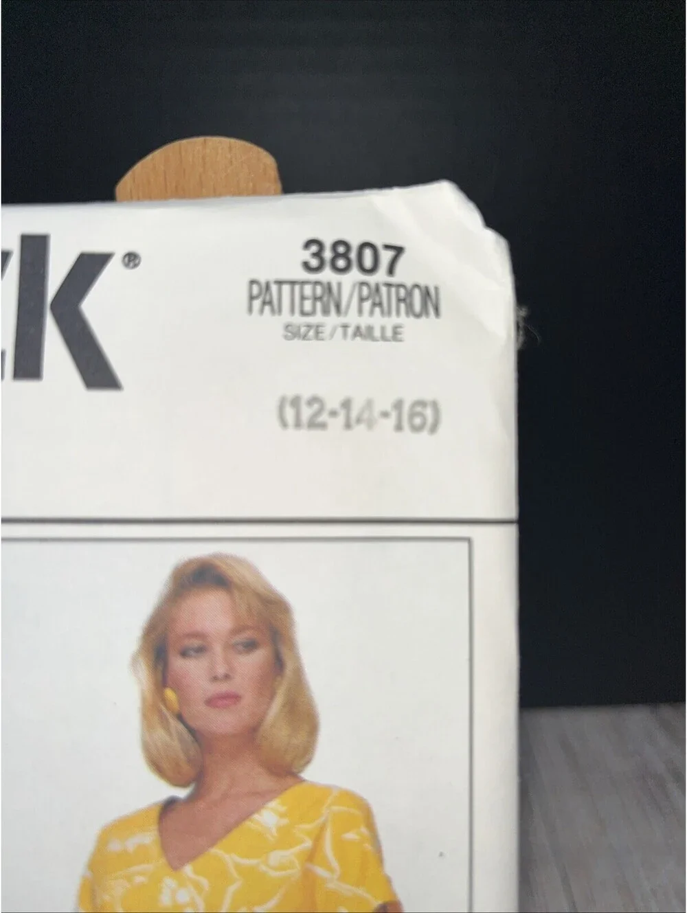 Vintage Butterick Dress Pattern #3807 Uncut Size 12-14-16